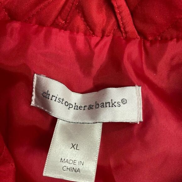 CHRISTOPHER & BANKS Women’s XL Red Vest New With Tags - Picture 8 of 12